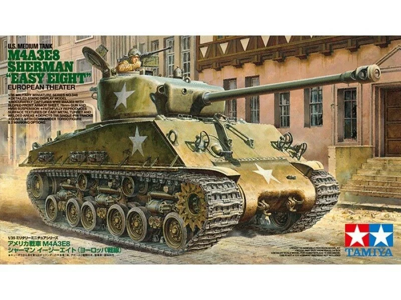 Tamiya 1/35 Us Medium Tank M4A3E8 Sherman - 35346