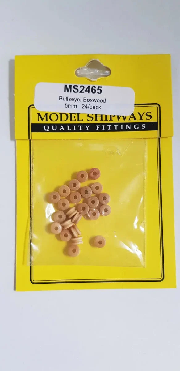 Model Shipways - 5mm Boxwood Bullseye 24 pcs - 2465