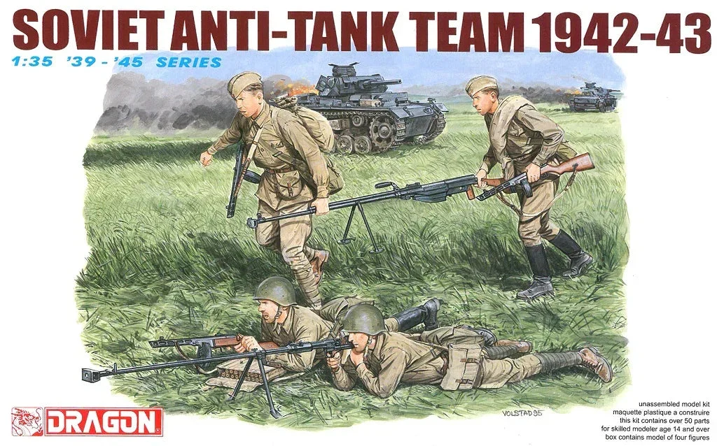 1/35 Dragon Models Soviet Anti-Tank Team 1942-43 - 6049
