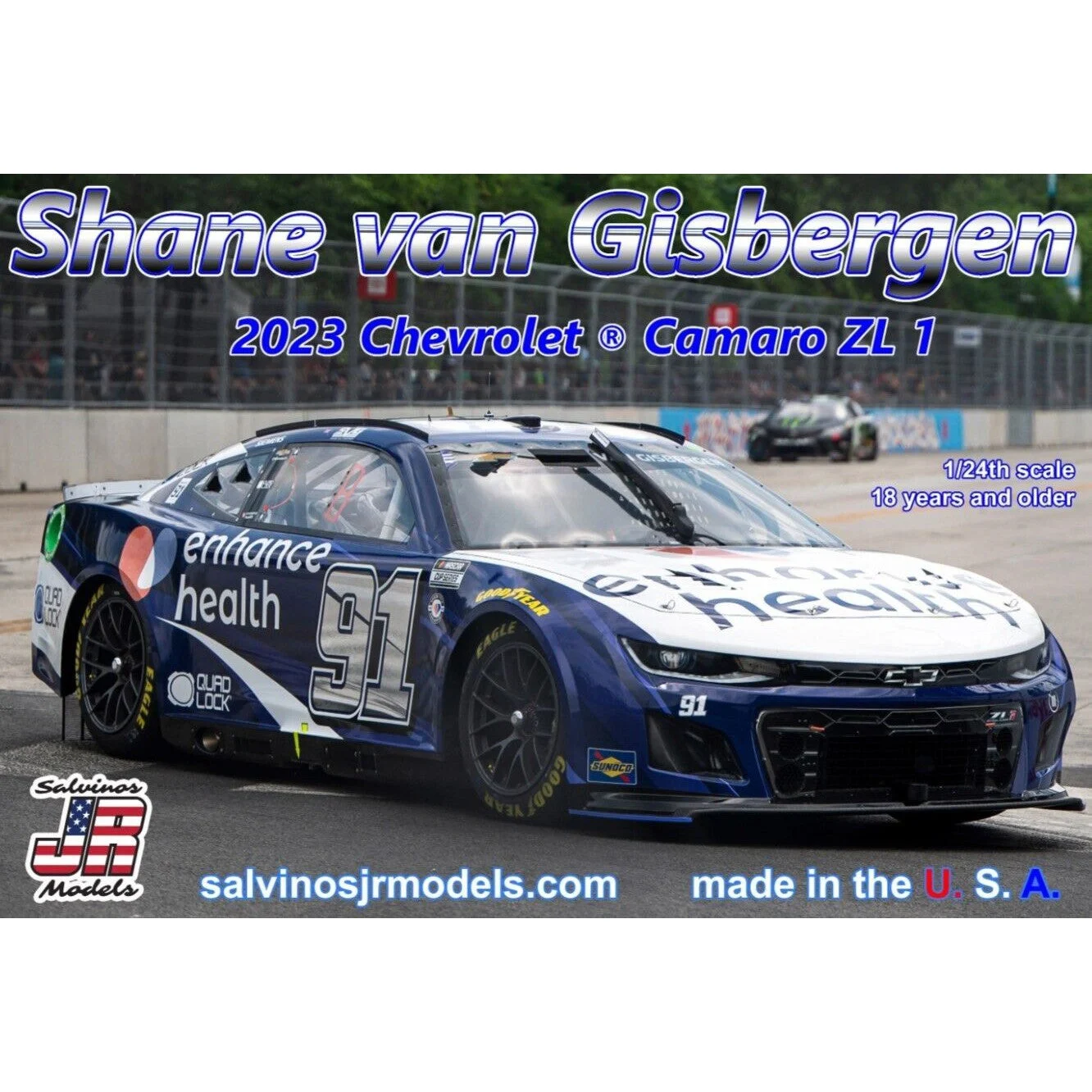 Salvino JR Models Trackhouse Racing 2023 Shane Van Gisbergen Camaro - Salvinos JR Models