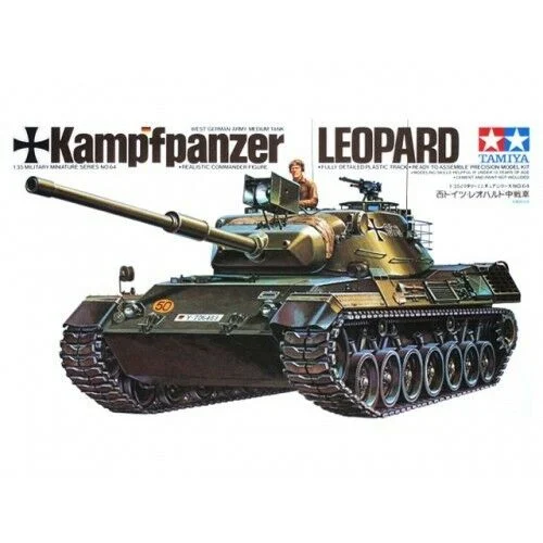 Tamiya 1/35 German Leopard Med Tank Kit - 35064