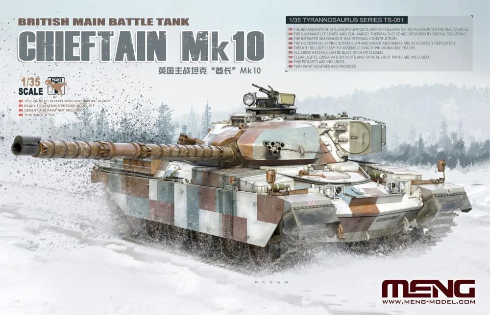 1/35 Meng British Main Battle Tank Chieftain Mk10-TS051