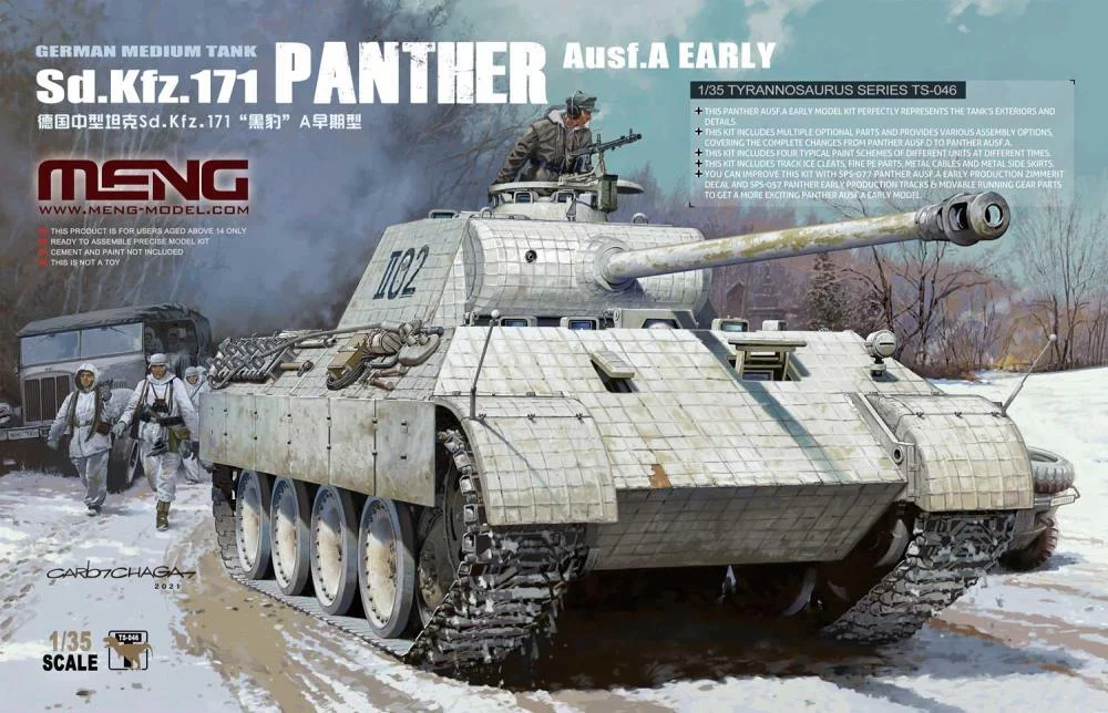 1/35 Meng German Medium Tank Sd.Kfz.171 Panther Ausf.A EARLY - TS046
