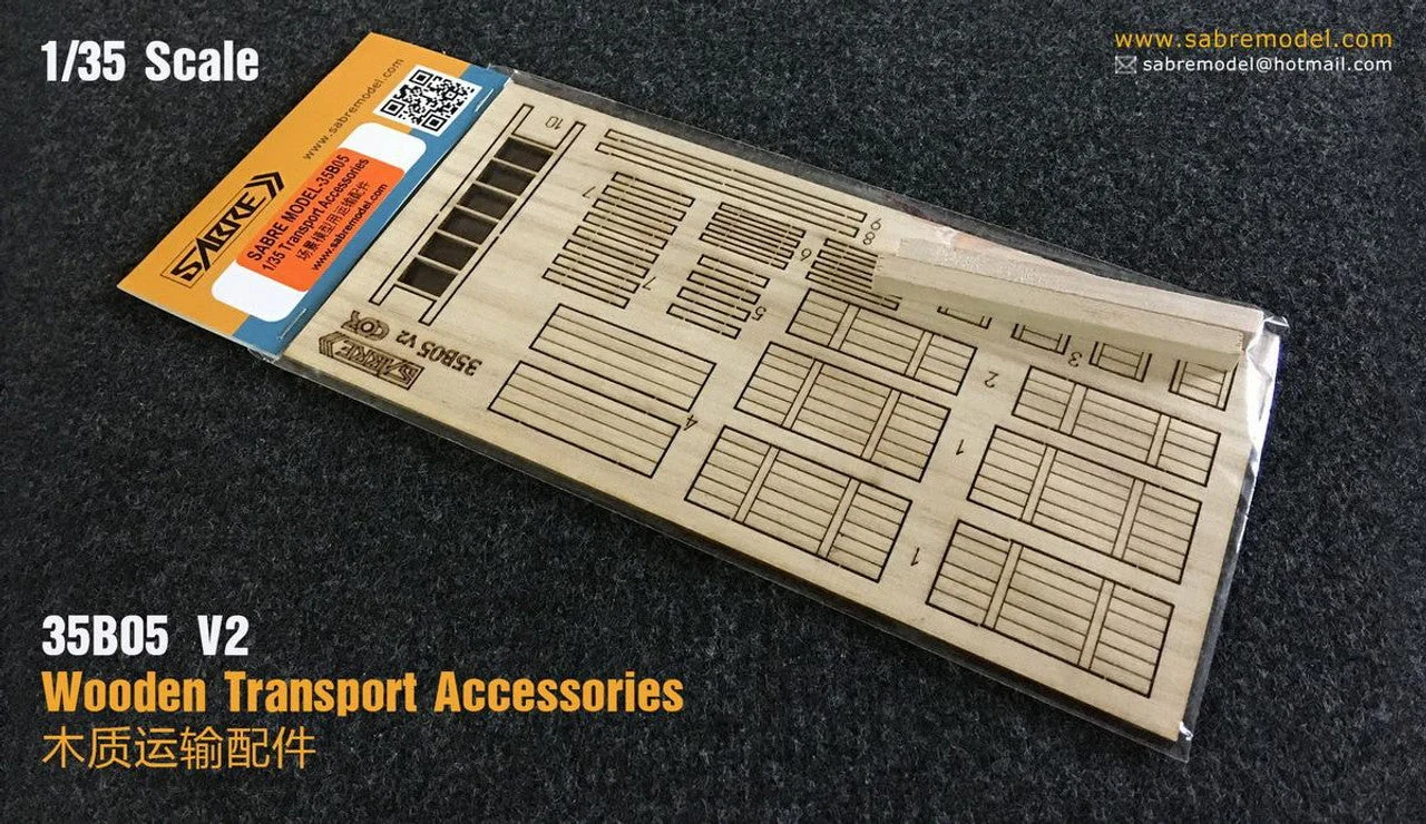 Sabre Model 1/35 Sabre Model Wooden Transport Accessories