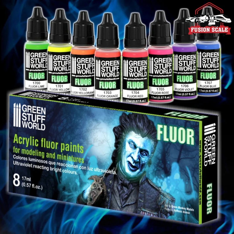 Green Stuff World Fluorescent Paint Set