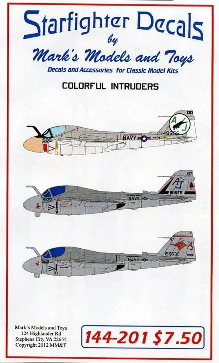 1/144 Starfighter Decals - Colorful Intruders