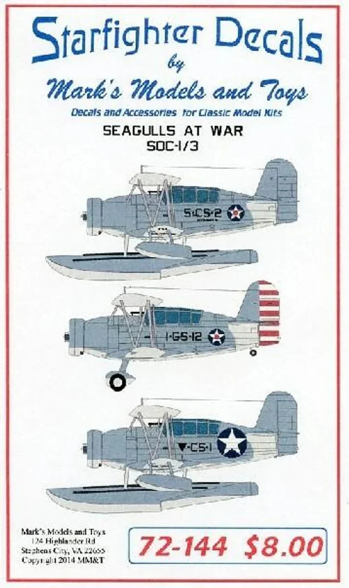 1/72 Starfighter Decals - Seagulls at War