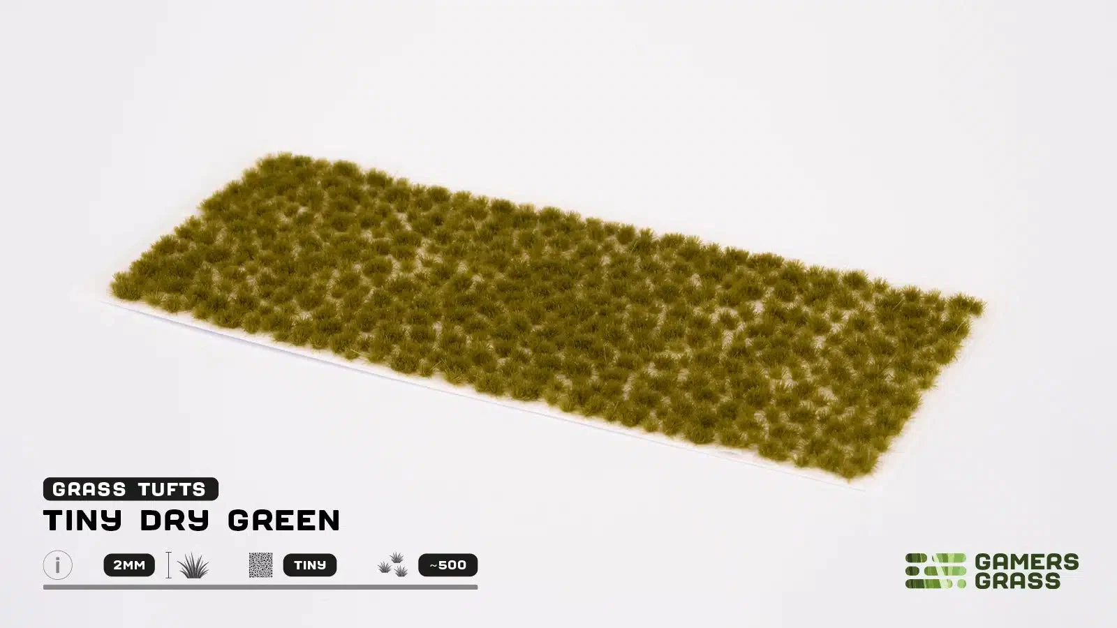Gamers Grass Tiny Dry Green 2mm - GGTT-DG