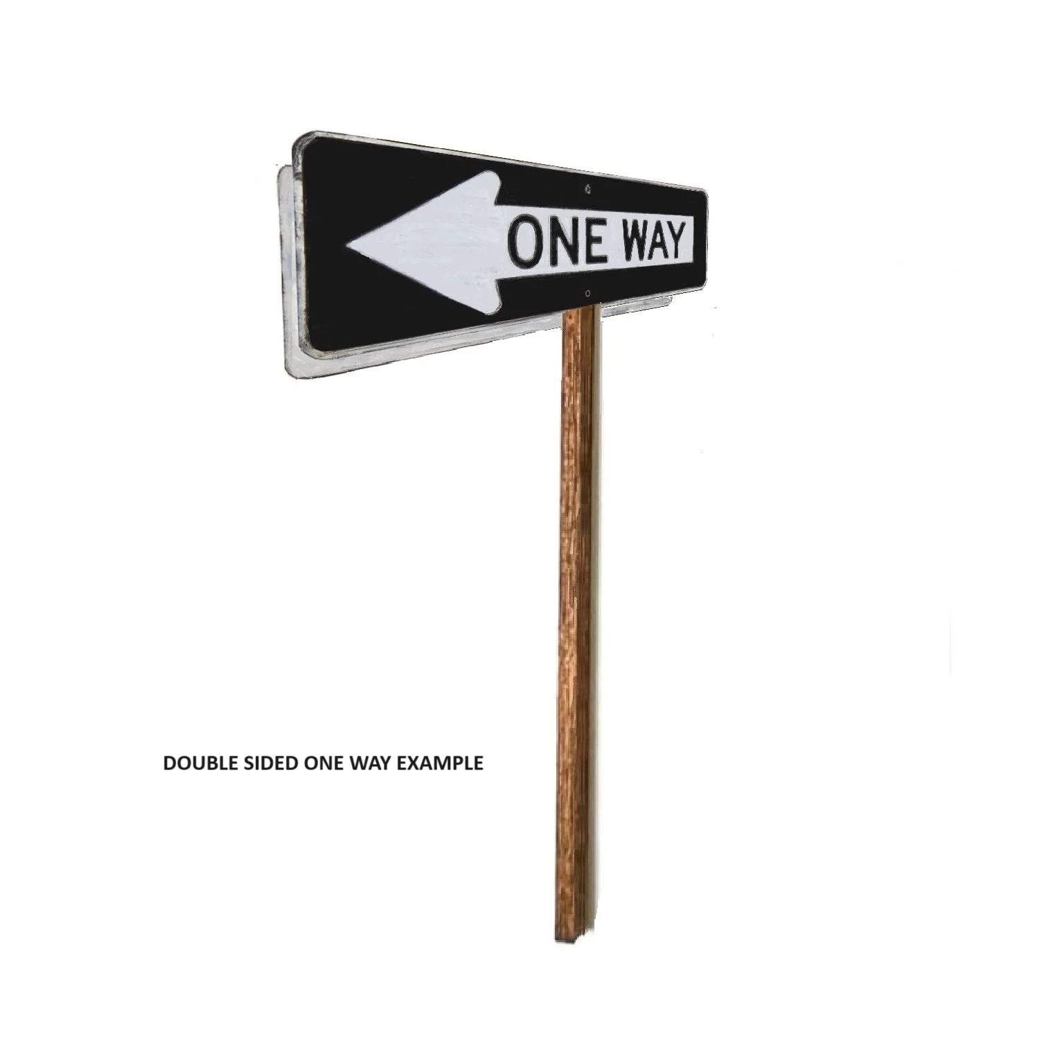 HO Scale - Double Sided One Way Signs - Single Sign