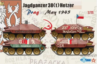 1/35 Snowman Jagdpanzer 38(t) Hetzer Prague May 1945 Plastic Model Kit - Snowman Models