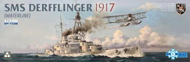 1/700 Snowman SMS Derfflinger 1917 (waterline) w/3D Printed FF-33E Plastic Model Kit