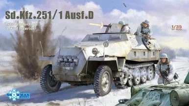 1/35 Snowman Sd.kfz.251/1 Ausf.D German Haltrack Plastic Model Kit - Snowman Models