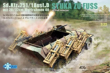 1/35 Snowman Stuka zu Fuss Sd.Kfz.251/1 Ausf.D German Haltrack Plastic Model Kit - Snowman Models