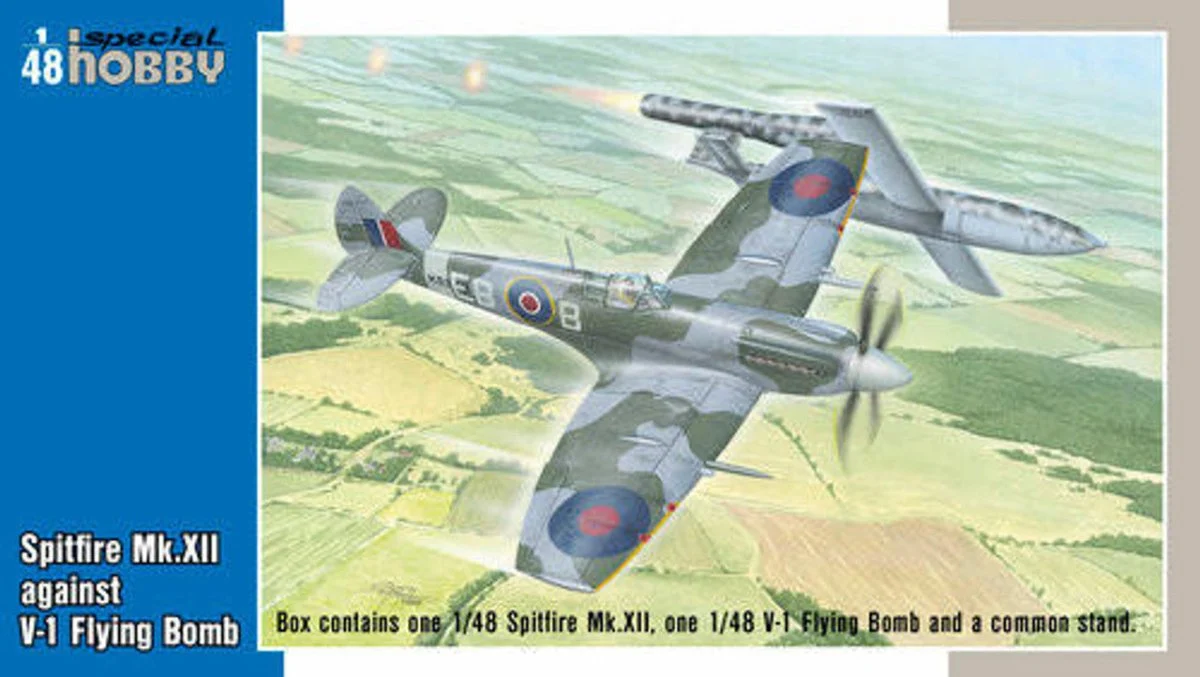 Special Hobby 1/48 Special Hobby Spitfire Mk.XII against V-1 Flying Bomb