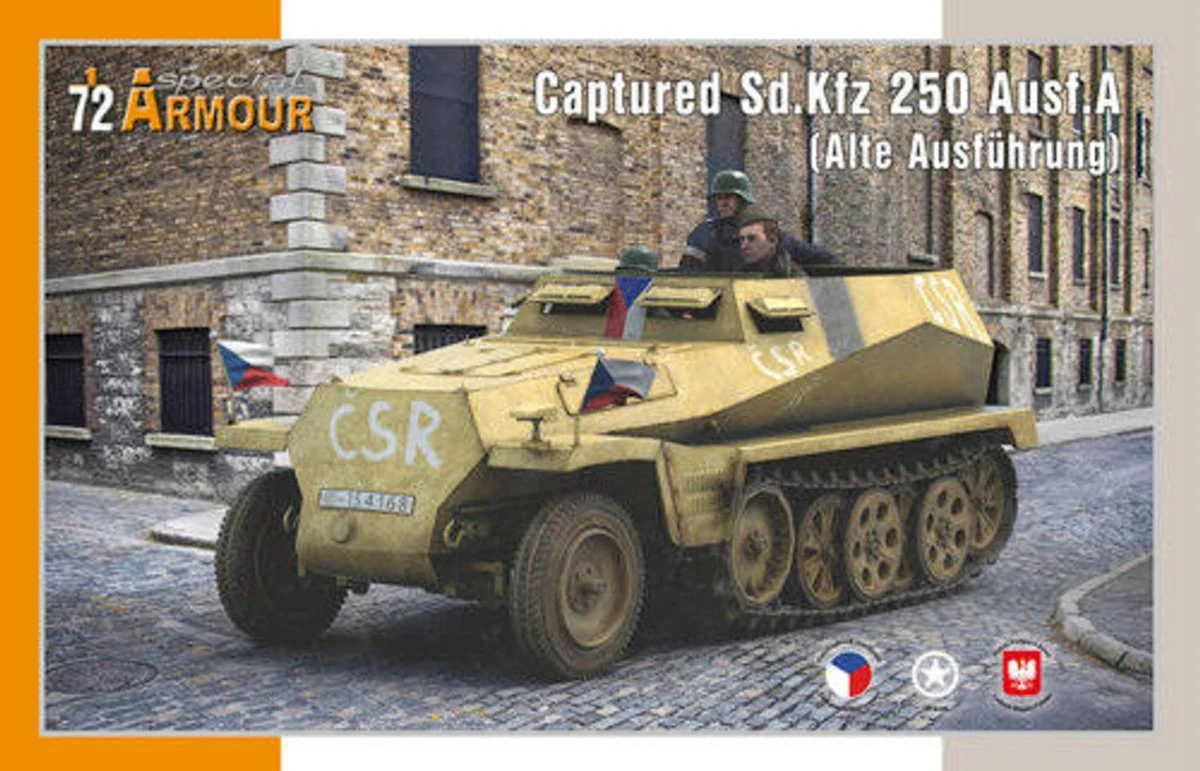 Special Hobby 1/72 Special Armour Captured Sd.Kfz 250 Ausf.A (Alte Ausführung) Plastic Model Kit
