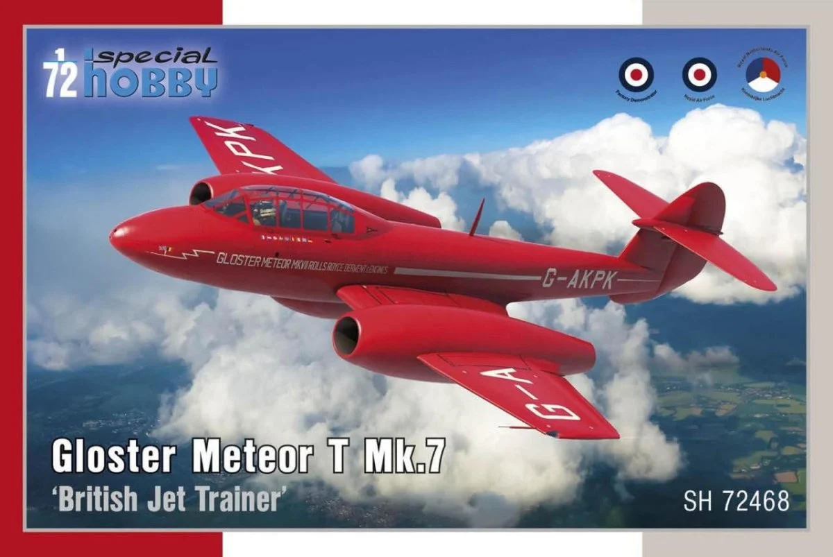 Special Hobby 1/72 Special Hobby Gloster Meteor T Mk.7 British Jet Trainer Plastic Model Kit