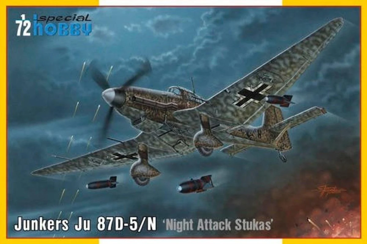Special Hobby 1/72 Special Hobby Junkers Ju 87D-5/N/D-8 Night Attack Stukas Plastic Model Kit