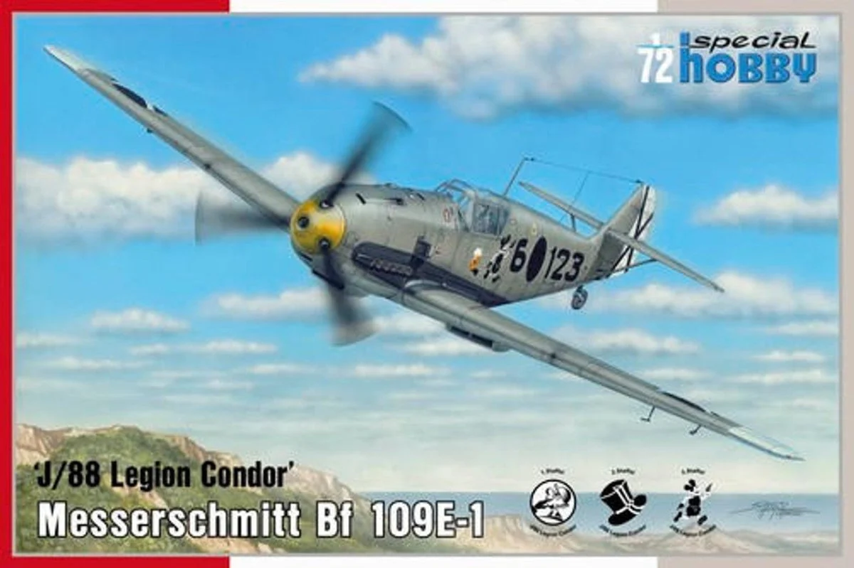 Special Hobby 1/72 Special Hobby Messerschmitt Bf 109E-1 J/88 Legion Condor Plastic Model Kit