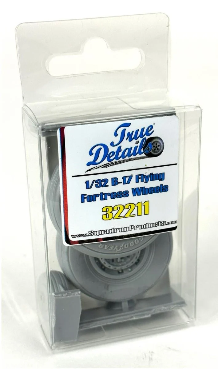 Squadron 1/32 True Details B-17 Flying Fortress Resin Wheels Set
