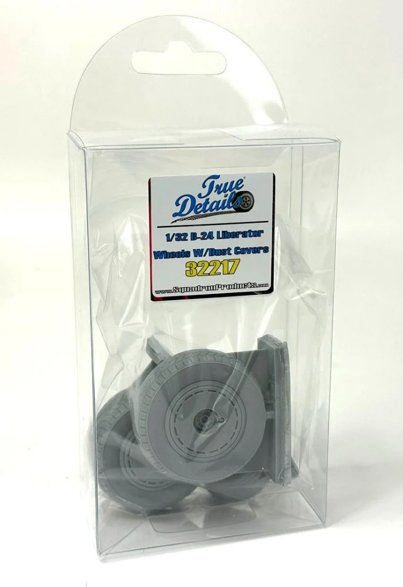 Squadron 1/32 True Details B-24 Liberator Wheels Set w/Dust Covers
