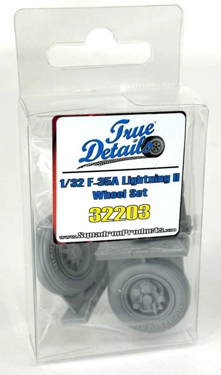 Squadron 1/32 True Details F-35A Lightning II Resin Wheels Set