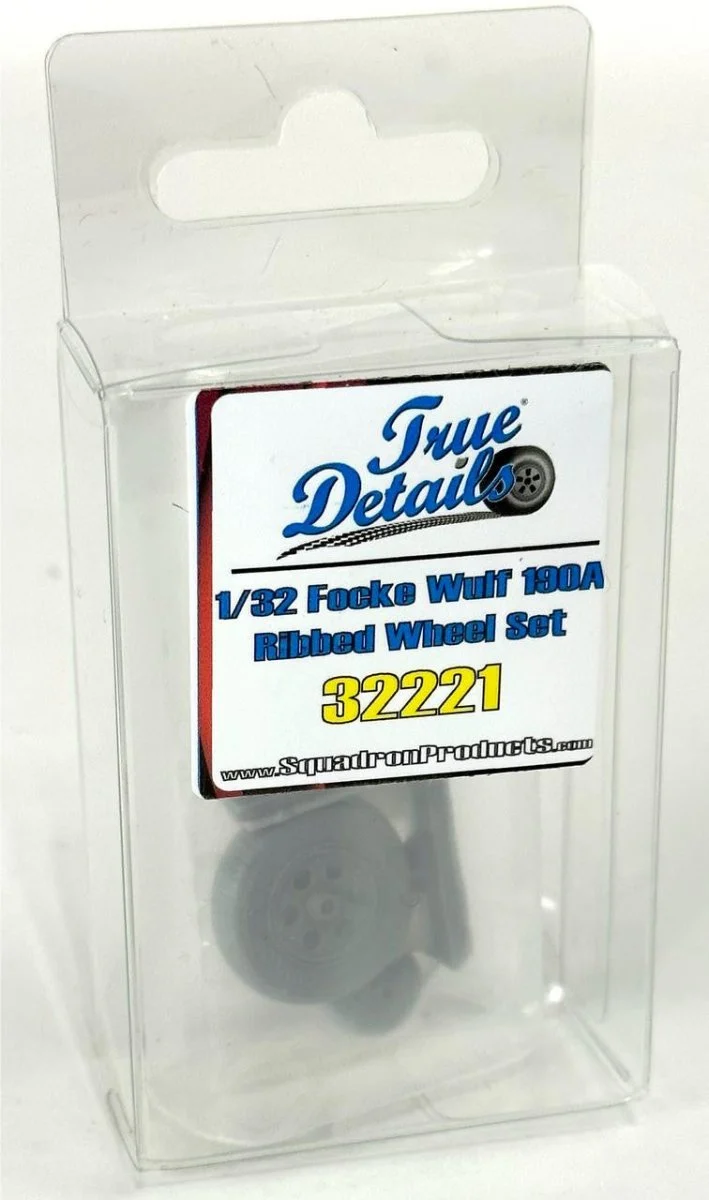 Squadron 1/32 True Details Focke Wulf 190A Ribbed Resin Wheels Set