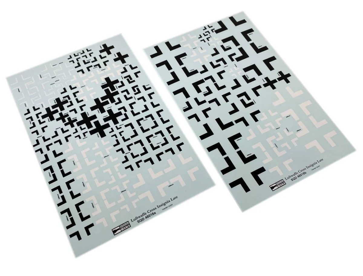 Squadron 1/48 Squadron Decals - Luftwaffe Cross Insignia Set Late War