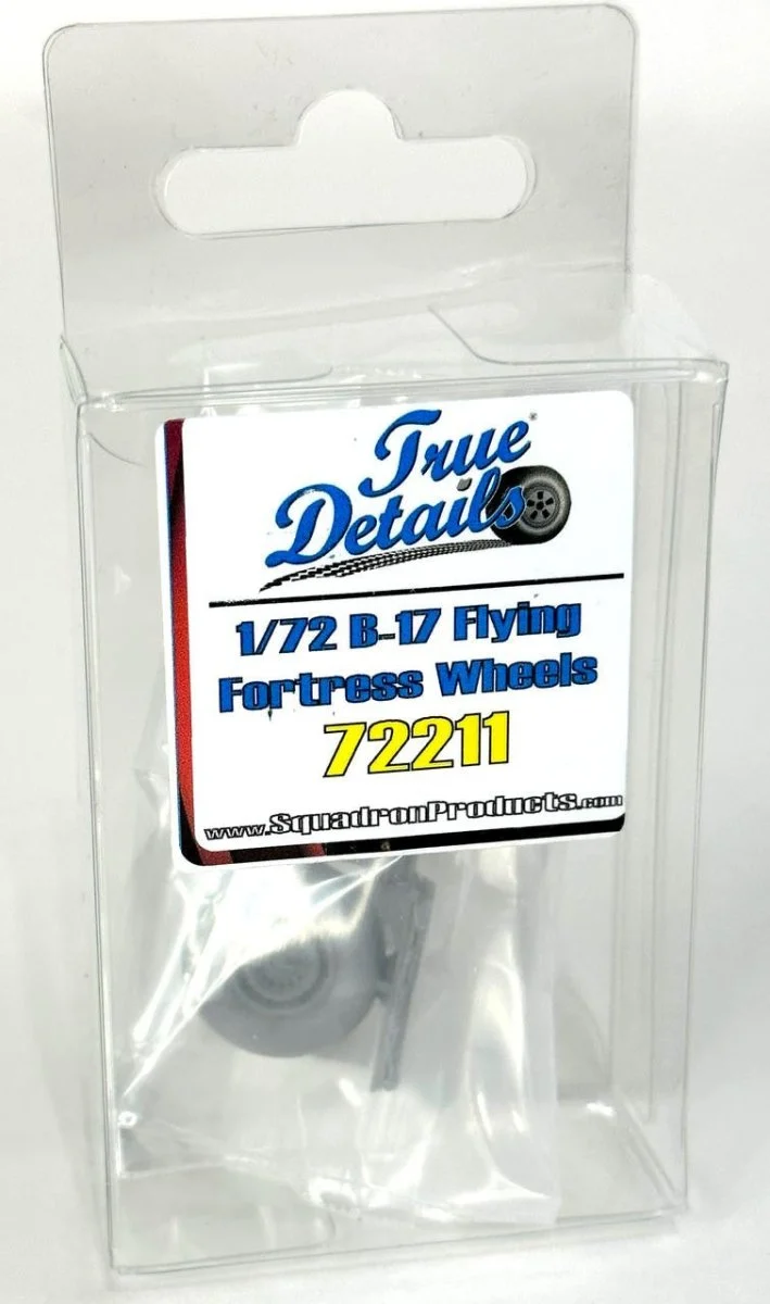 Squadron 1/72 True Details B-17 Flying Fortress Resin Wheels Set
