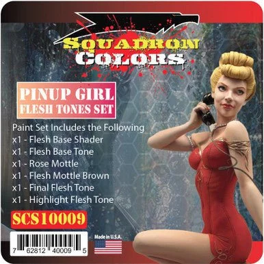 Squadron Colors Pinup Girl Skin Color Set Acrylic Airbrush Paint (6 Colors) - Squadron Scale Colors