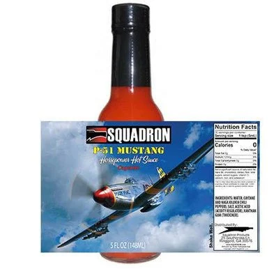 Squadron - P-51 Mustang Horsepower Hot Sauce - Cayenne