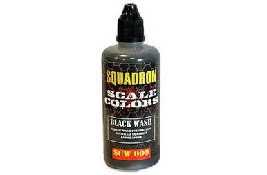 Squadron Scale Colors Black Wash Acrylic Airbrush Paint (60ml Bottle)