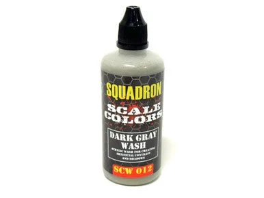 Squadron Scale Colors Dark Gray Wash Acrylic Airbrush Paint (60ml Bottle)