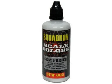 Squadron Scale Colors Gray Primer Acrylic Airbrush Paint (60ml Bottle)