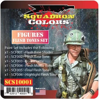 Squadron Scale Colors Skin Color Set #1 Acrylic Airbrush Paint
