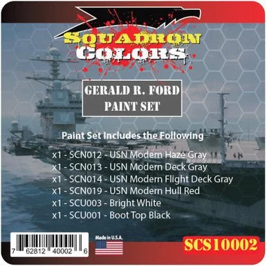Squadron Scale Colors USS Gerald R. Ford Acrylic Airbrush Paint Set