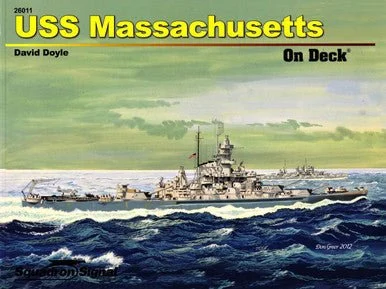 Squadron Signal USS Massachusetts BB-59 On Deck