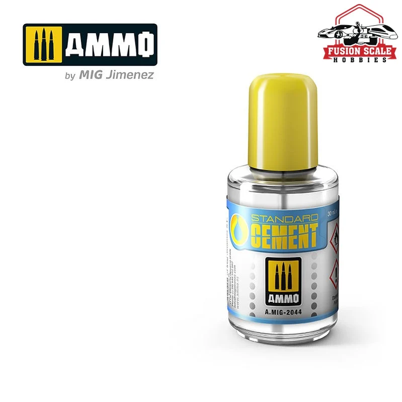 Ammo Mig Jimenez Standard Cement Jar with Brush Applicator 30ml