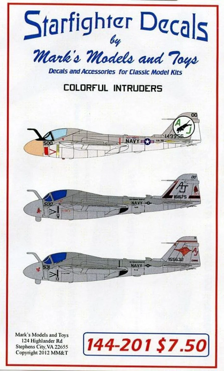 Starfighter Decals 1/144 Starfighter Decals - Colorful Intruders
