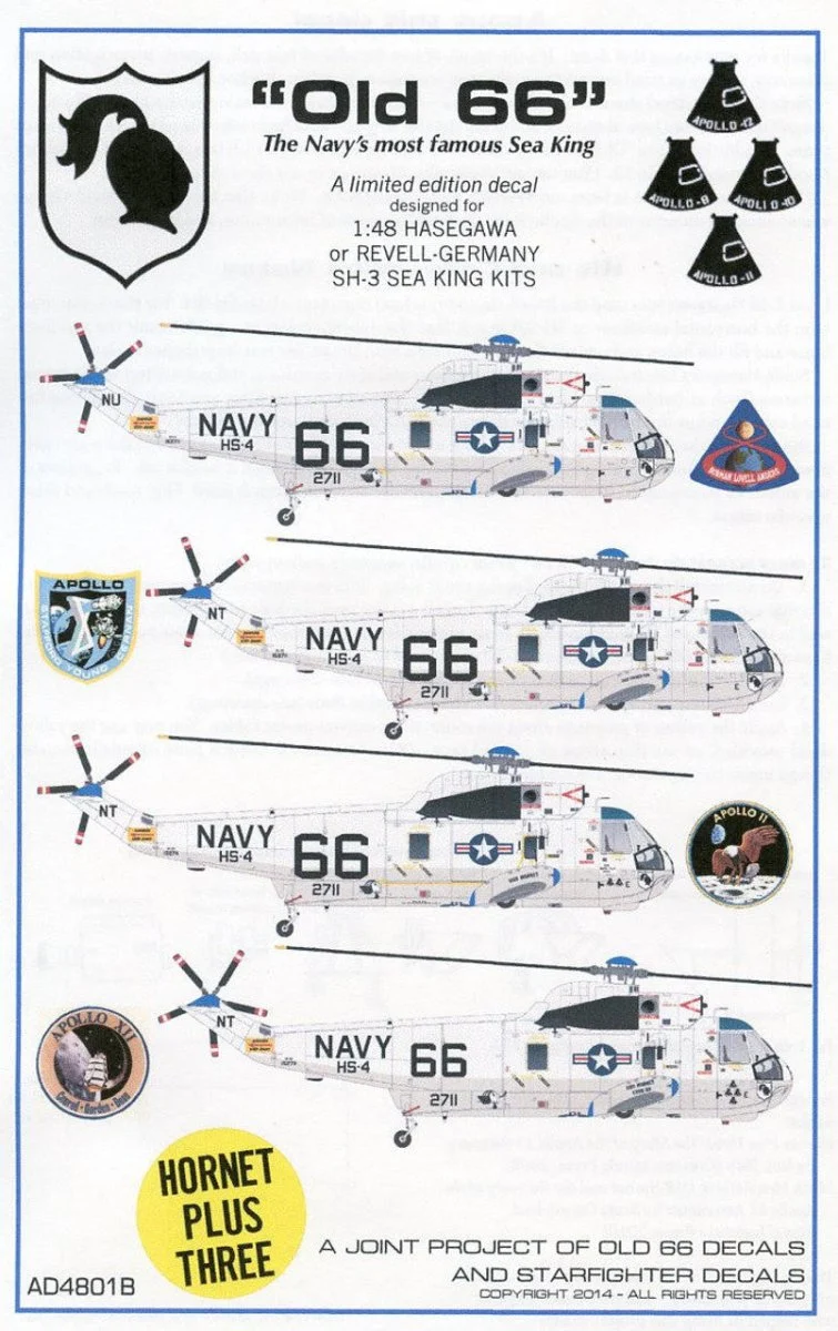 Starfighter Decals 1/48 Starfighter Decals Old 66 Apollo 8-12