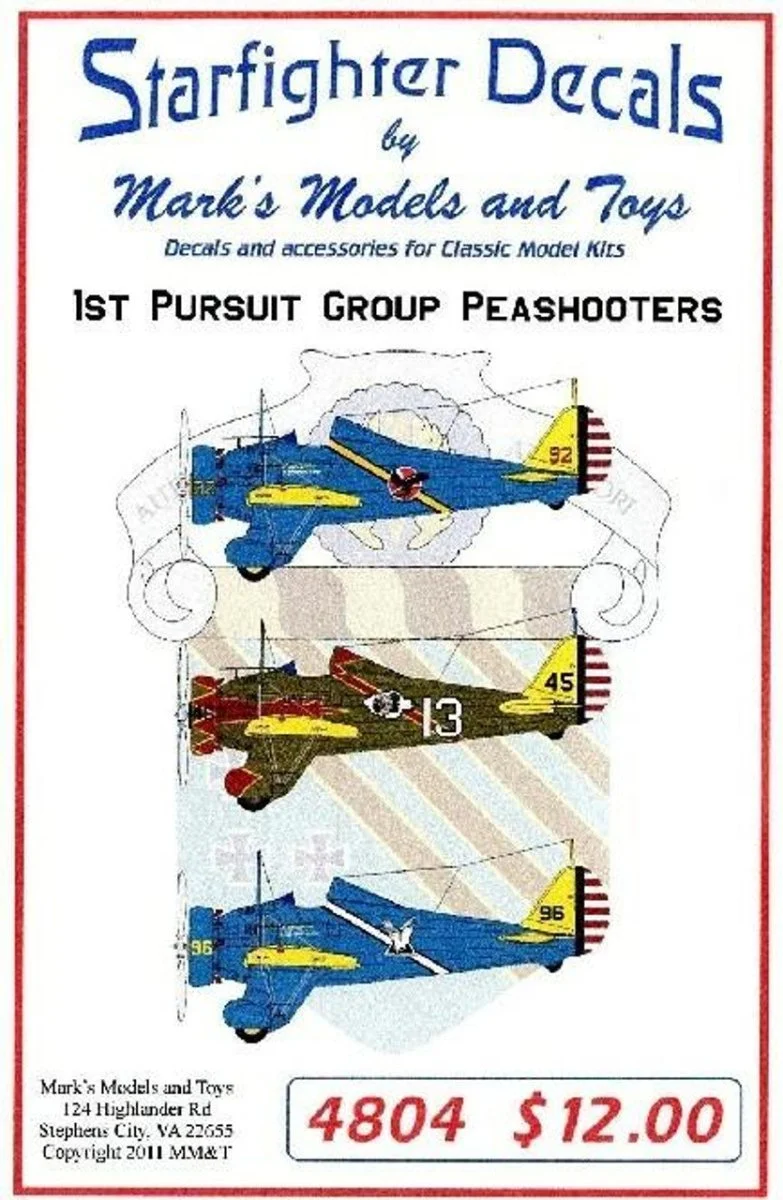 Starfighter Decals 1/48 Starfighter Decals - P-26 1st Pursuit Group