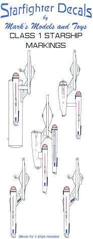 Starfighter Decals - Star Trek - Class I Starship Markings