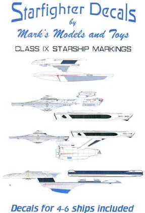 Starfighter Decals - Star Trek - Class IX Starship Markings