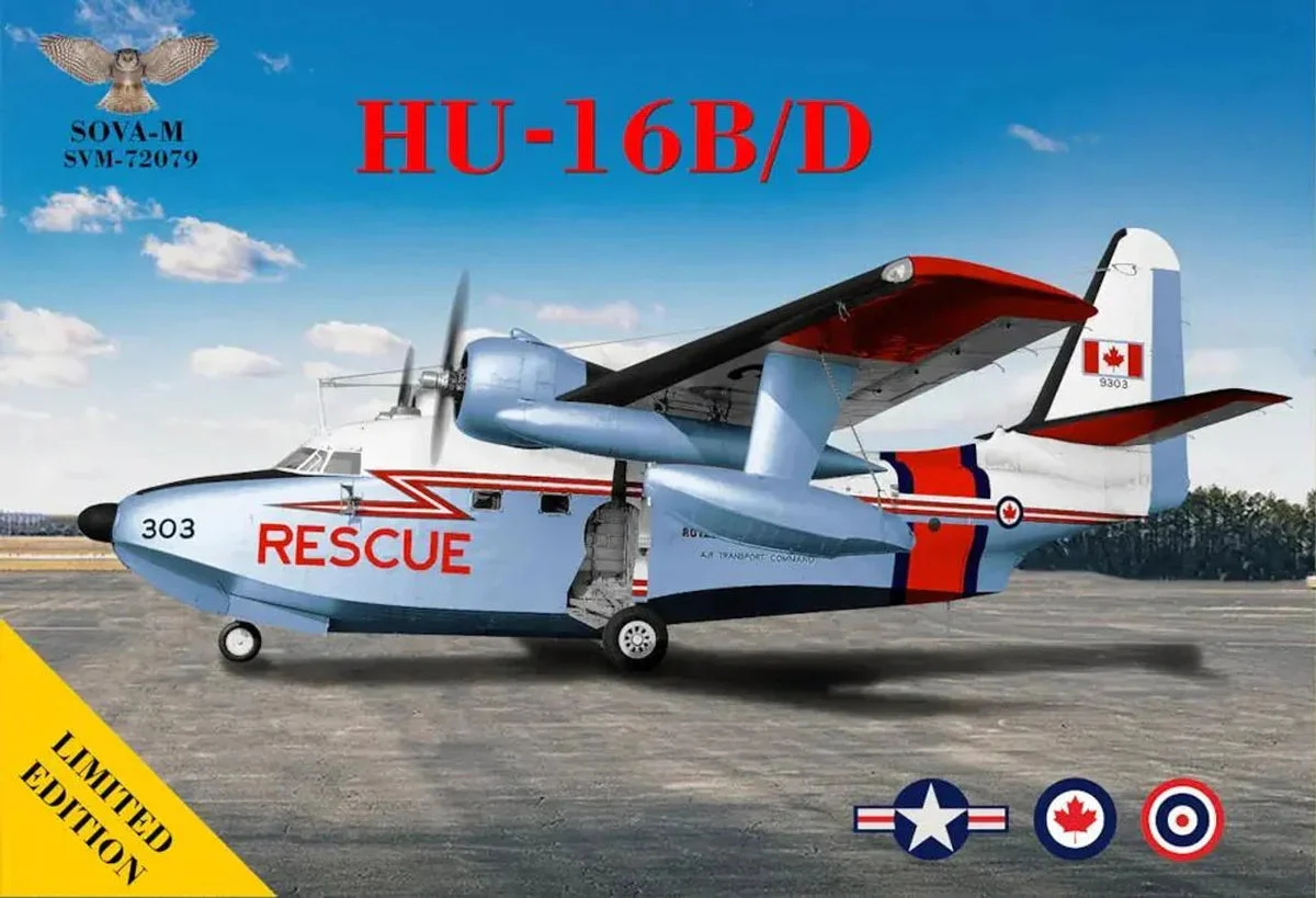 1/72 SOVA-M Hu-16B/D "Albatross" flying boat (Thai/Can/US Navy)