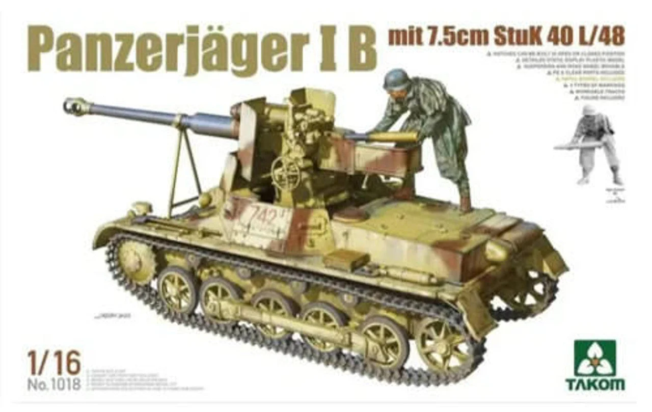 Takom 1/16 Takom Panzerjager I B Plastic Model Kit