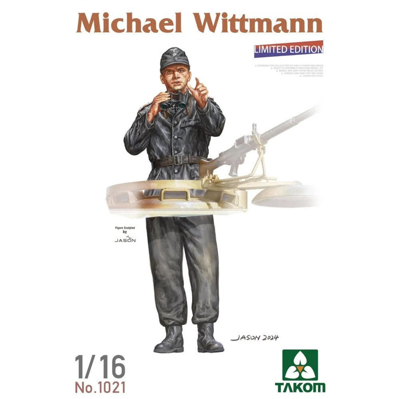 Takom 1/16 Takom Michael Wittman Figure Plastic Model Kit