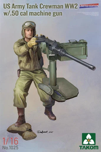 1/16 Takom US Army Tank Crewman WWII w/.50 cal machine gun (Limited edition)