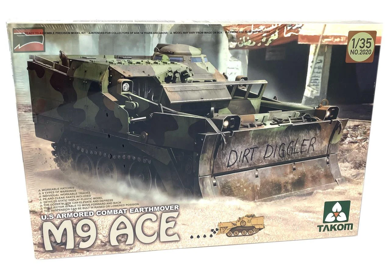 Takom 1/35 Takom US M9 ACE Armored Combat Earthmover Bulldozer
