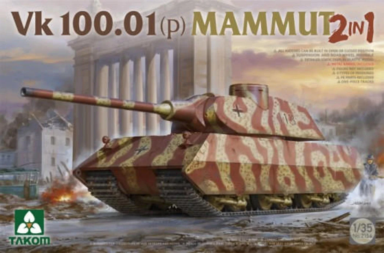 Takom 1/35 Takom Vk 10.01(p) Mammut 2in1