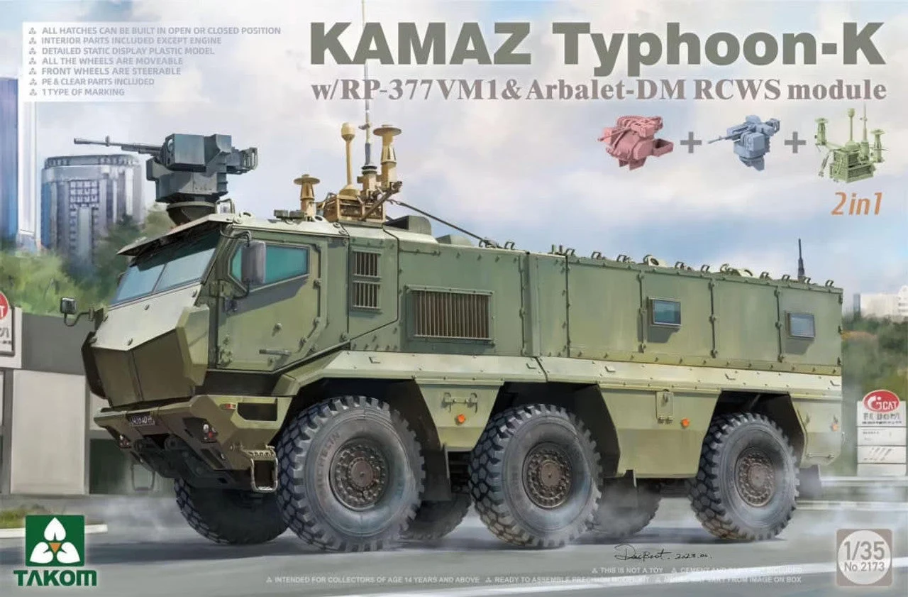 Takom 1/35 Takom Kamaz Typhoon-K Plastic Model Kit