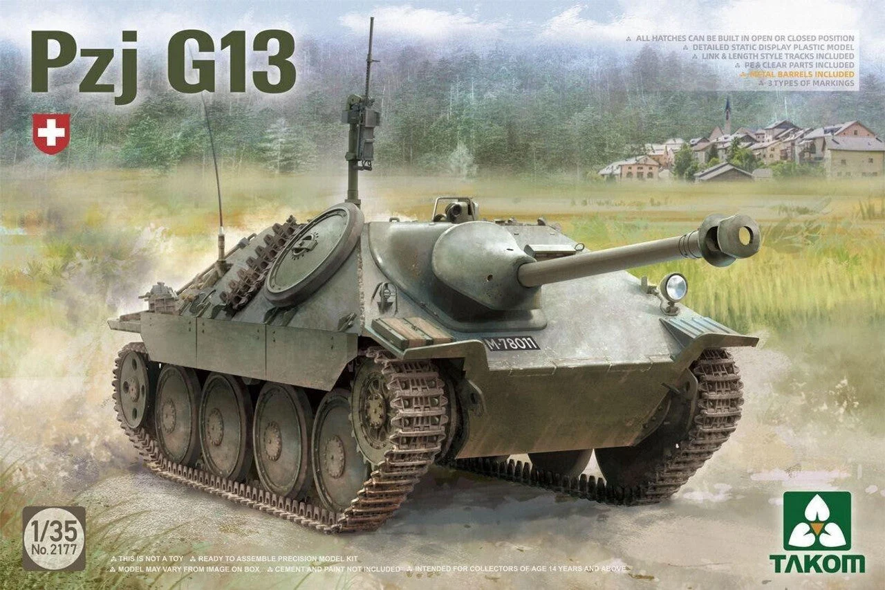 Takom 1/35 Takom Pzj G13 Tank Destroyer Plastic Model Kit